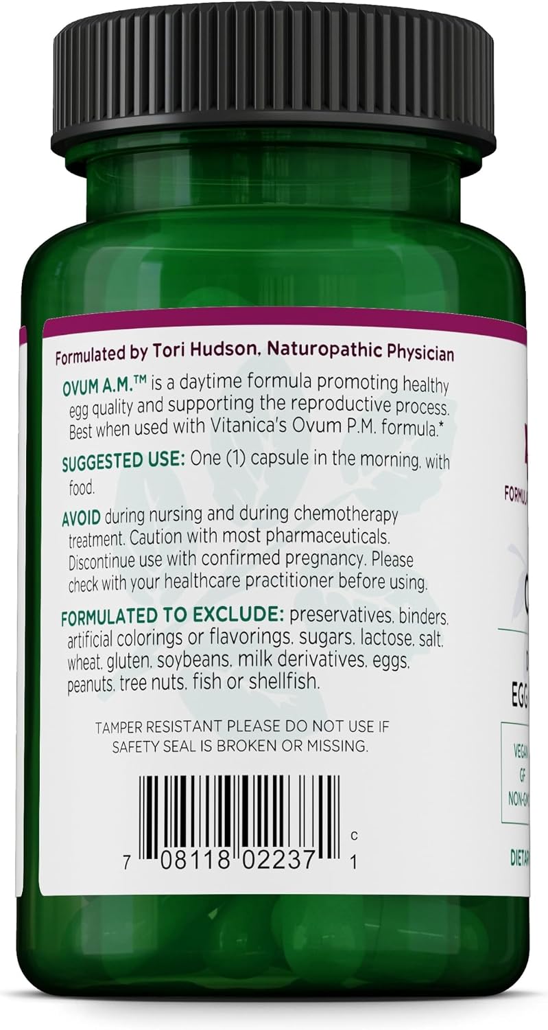 Vitanica Ovum A.M., Vegano, 30 Cápsulas