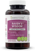 Secrets of the Tribe - Raven's Wisdom, Fórmula Cognitiva, Suplemento Herbal (120 Cápsulas)