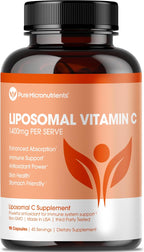 Pure Micronutrients Vitamina C Liposomal - 1400 mg por dosis - 90 Cápsulas