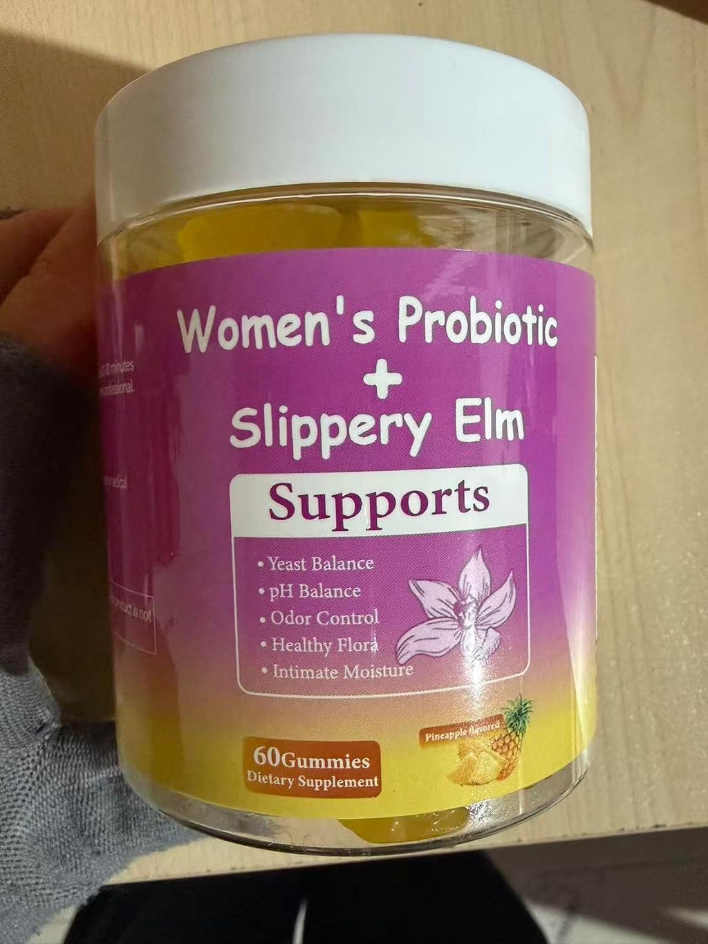 DYALE Gominolas Probióticas para Mujer Sabor Piña | 60 Gominolas | Equilibrio pH y Salud Digestiva