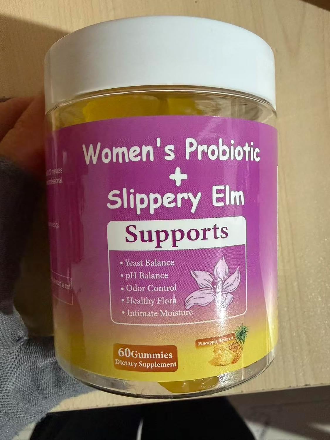DYALE Gominolas Probióticas para Mujer Sabor Piña | 60 Gominolas | Equilibrio pH y Salud Digestiva
