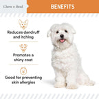 Chew + Heal Labs Aceite de Pescado Omega 3 para Perros Pequeños y Cachorros - 180 Mini Cápsulas Blandas - 300mg Aceite de Salmón Salvaje - EPA y DHA