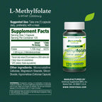 L-Methylfolate 1000mcg (120 Cápsulas) - Folato Activo 5-MTHF para el Corazón, Nervios y Homocisteína* por Innervis Nutrition