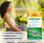 Country Life Bone Solid - Suplemento para la salud ósea con MCHA, Calcio, Magnesio, Zinc, Vitaminas K2 y D3 - 240 cápsulas