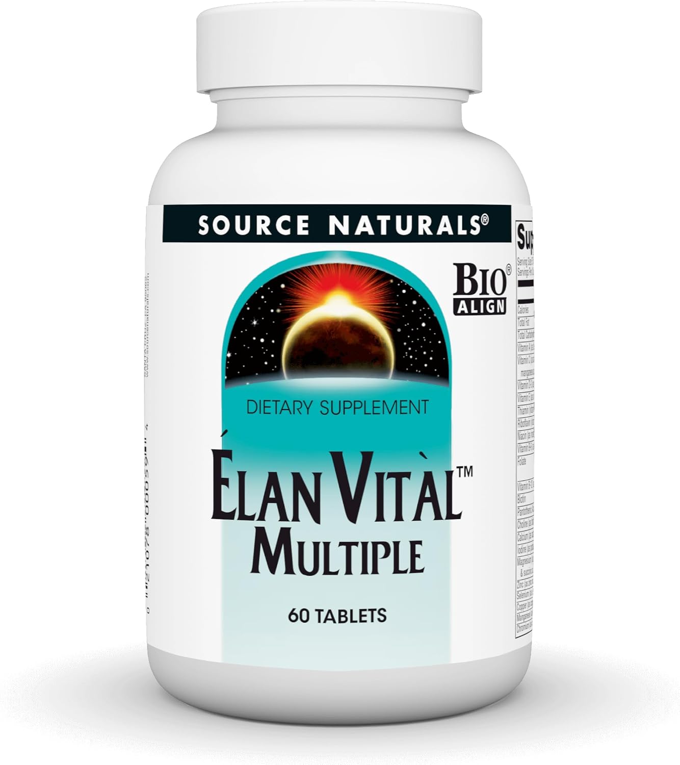 Source Naturals Elan Vital Multivitamínico - Fórmula Completa con Antioxidantes - 60 Comprimidos