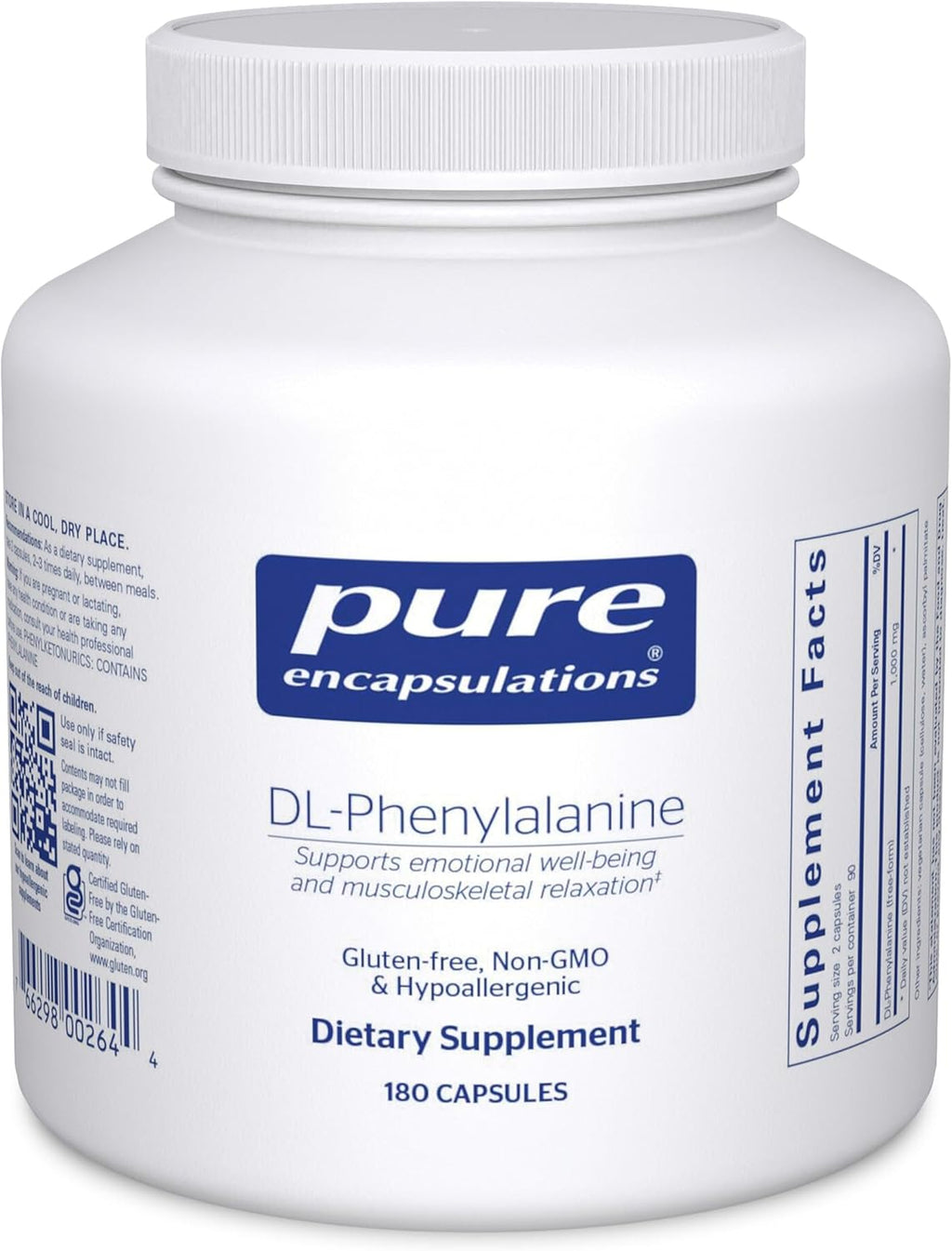 Pure Encapsulations DL-Phenylalanine | 90 Cápsulas
