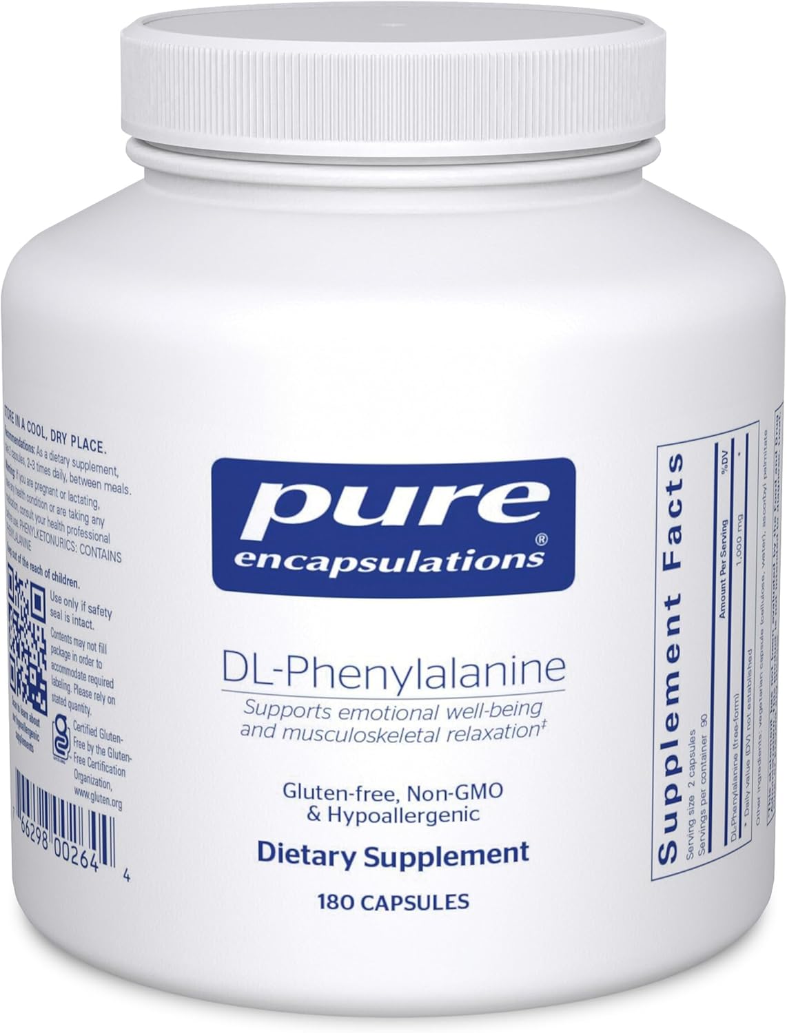 Pure Encapsulations DL-Phenylalanine | 90 Cápsulas