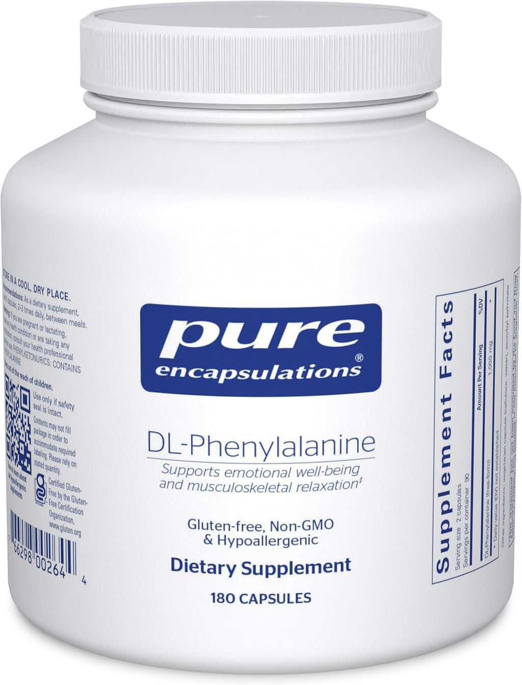 Pure Encapsulations DL-Fenilalanina | 180 Cápsulas