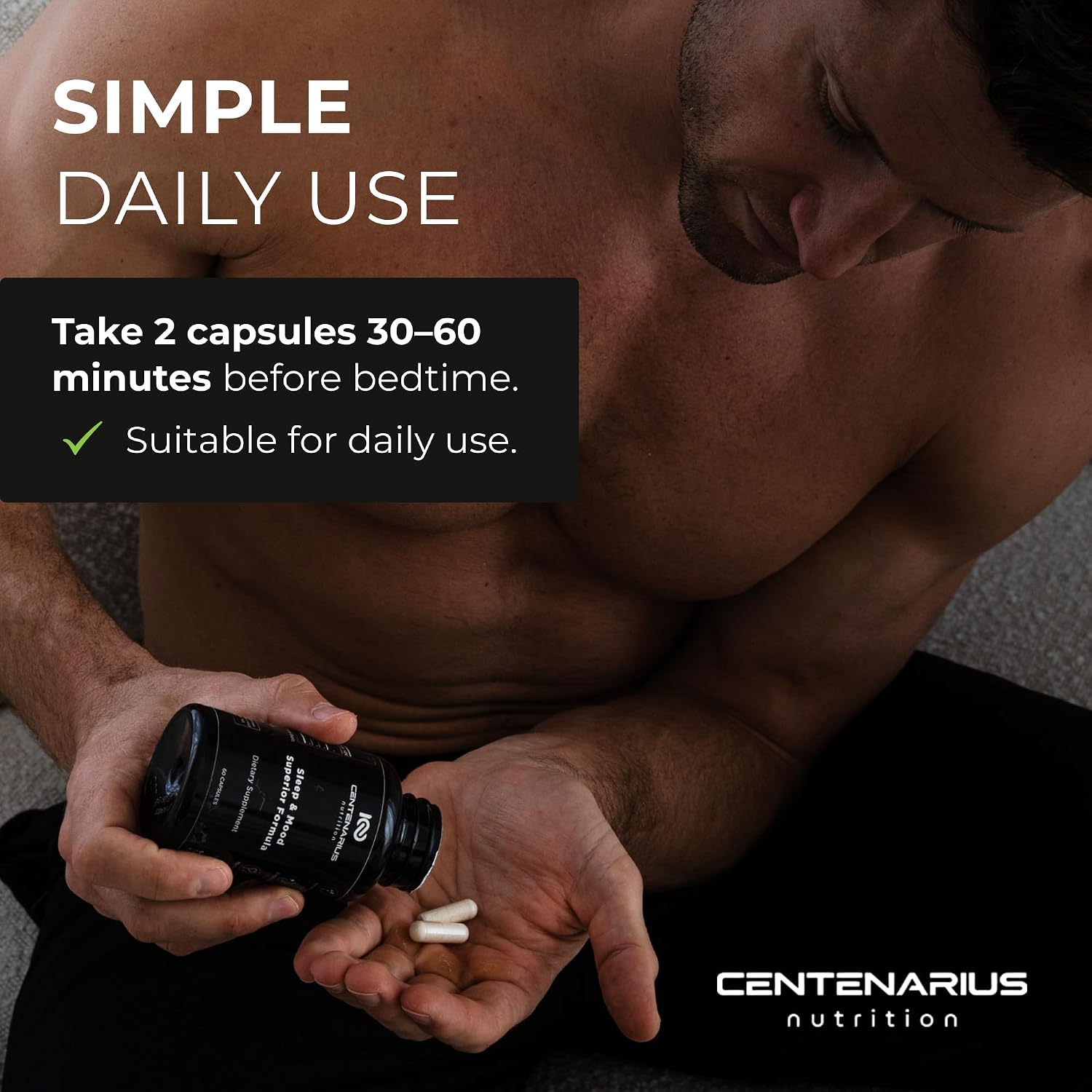 Centenarius Nutrition Sleep and Mood Formula - 60 comprimidos