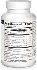 Source Naturals Gamma E 400, 60 cápsulas blandas