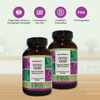 Herbalist & Alchemist David Winston's Osteo Herb Cápsulas, 2 Pack - 120 Cápsulas Cada Botella, Apoya la Estructura Ósea Saludable