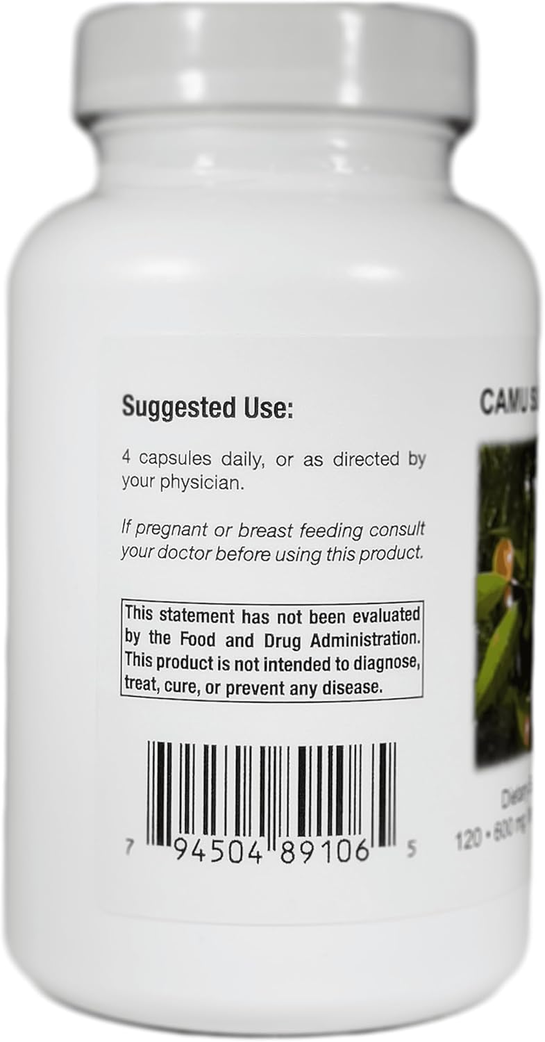 Supreme Nutrition Camu Supreme, 120 cápsulas vegetales de fruta de Camu Camu puro