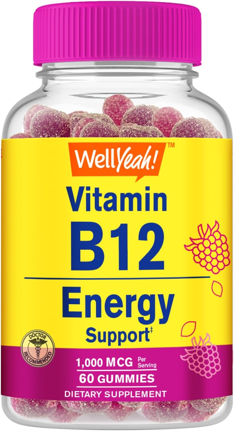 WellYeah Vitamina B12 1000mcg Gomitas - Apoyo Energético e Inmune