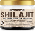 DEDICAD 30g Shilajit Resin with Herbal Complex - Paullinia Guarana, Gotu Kola Leaf & More