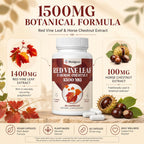 Cápsulas de Extracto de Hoja de Vid Roja y Castaño de Indias 1500 mg - Basigano