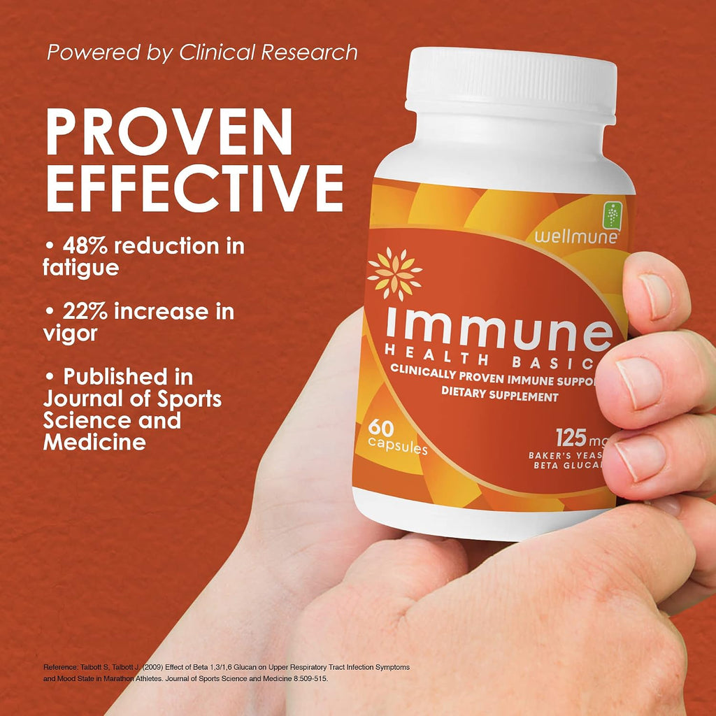 Immune Health Basics Ultra Strength Immunity - Beta Glucano 125 mg - 60 Cápsulas