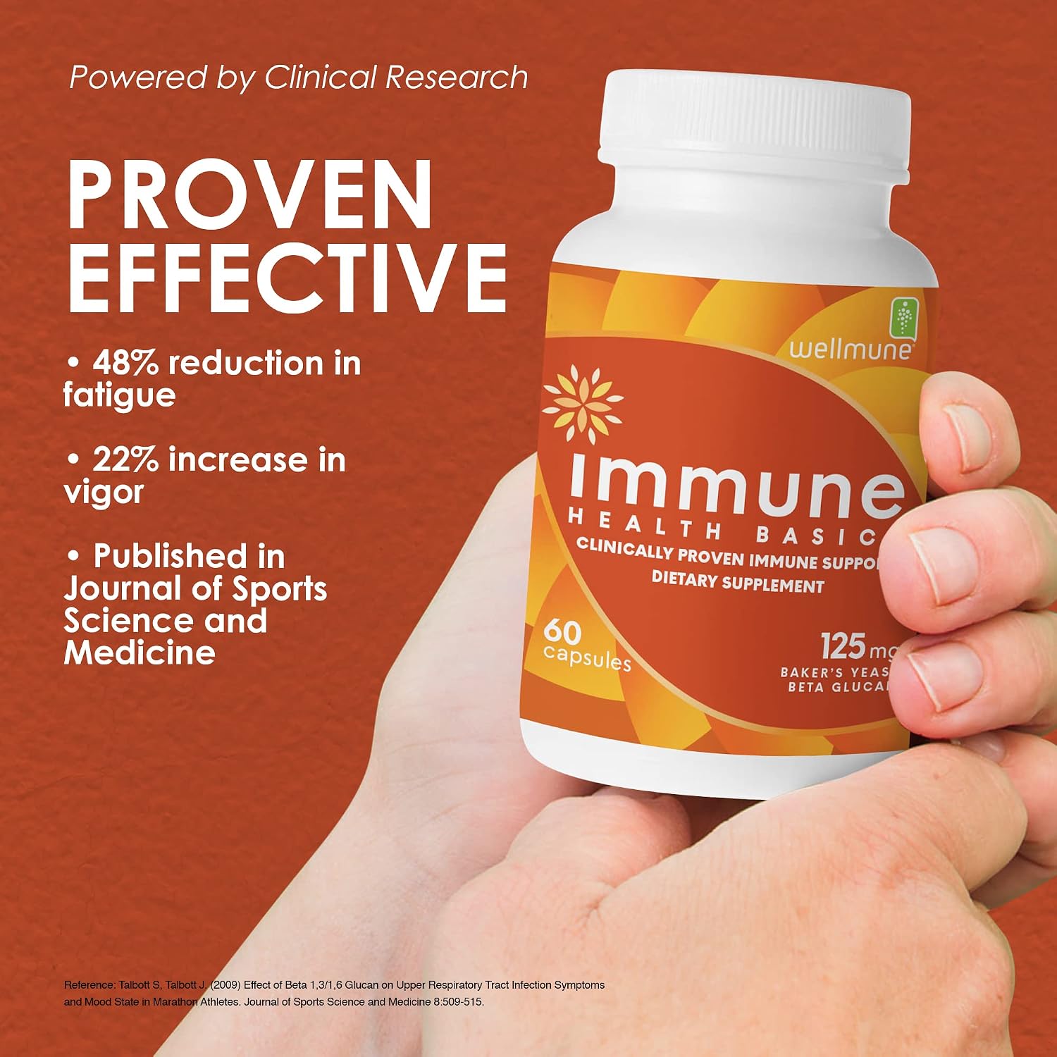 Immune Health Basics Ultra Strength Immunity - Beta Glucano 125 mg - 60 Cápsulas