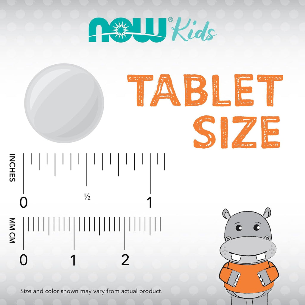 NOW Foods Kid Vits Multivitamínico Infantil, Sabor Limonada, 120 Comprimidos Masticables