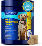 YoYoBay Probiotics for Dogs - 6 Billion CFUs, Dog Probiotics with Prebiotics & Digestive Enzymes for Gut, Immune & Skin Health - Turkey & Pumpkin Flavor, 180 Soft Chews