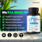 Vitavault M.E.N. Balance Pro Cápsulas - Apoyo Prostático y Energía (3 Envases)
