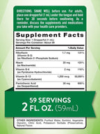 Complejo B Líquido Sublingual con B-12 Sabor Natural Arándano - 2 frascos de 59 ml