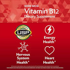 Members Mark Vitamina B12 5000 mcg – 300 Comprimidos Sublinguales de Disolución Rápida con Metilcobalamina (Sabor Cereza)