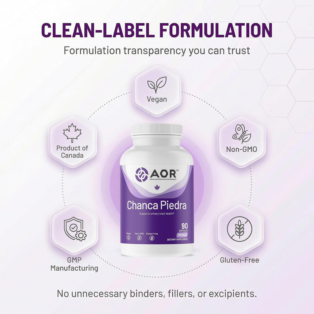 AOR Chanca Piedra 500mg - 90 Cápsulas Veganas