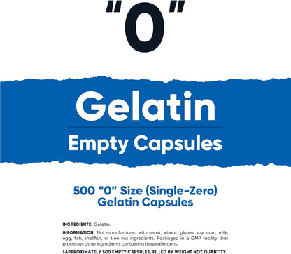 Nutricost Cápsulas Vacías de Gelatina Tamaño – Gelatina transparente de origen bovino, kosher certificada. – Image 2
