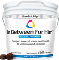 Breeder's Edge In Between for Him - Multivitamínico para perros y gatos machos (360 comprimidos)