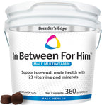 Breeder's Edge In Between for Him - Multivitamínico para perros y gatos machos (360 comprimidos)