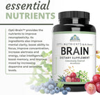 Optimal Health Systems Brain – Complejo Nootrópico Avanzado, 90 Cápsulas