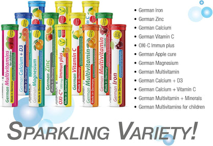 T&D Multivitamínico Alemán 10 Vitaminas - 40 Comprimidos Efervescentes Veganos - Sabor Naranja - Hecho en Alemania – Image 7