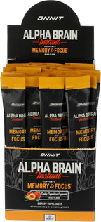 Onnit Labs Alpha Brain Instant Peach, 0.13 OZ