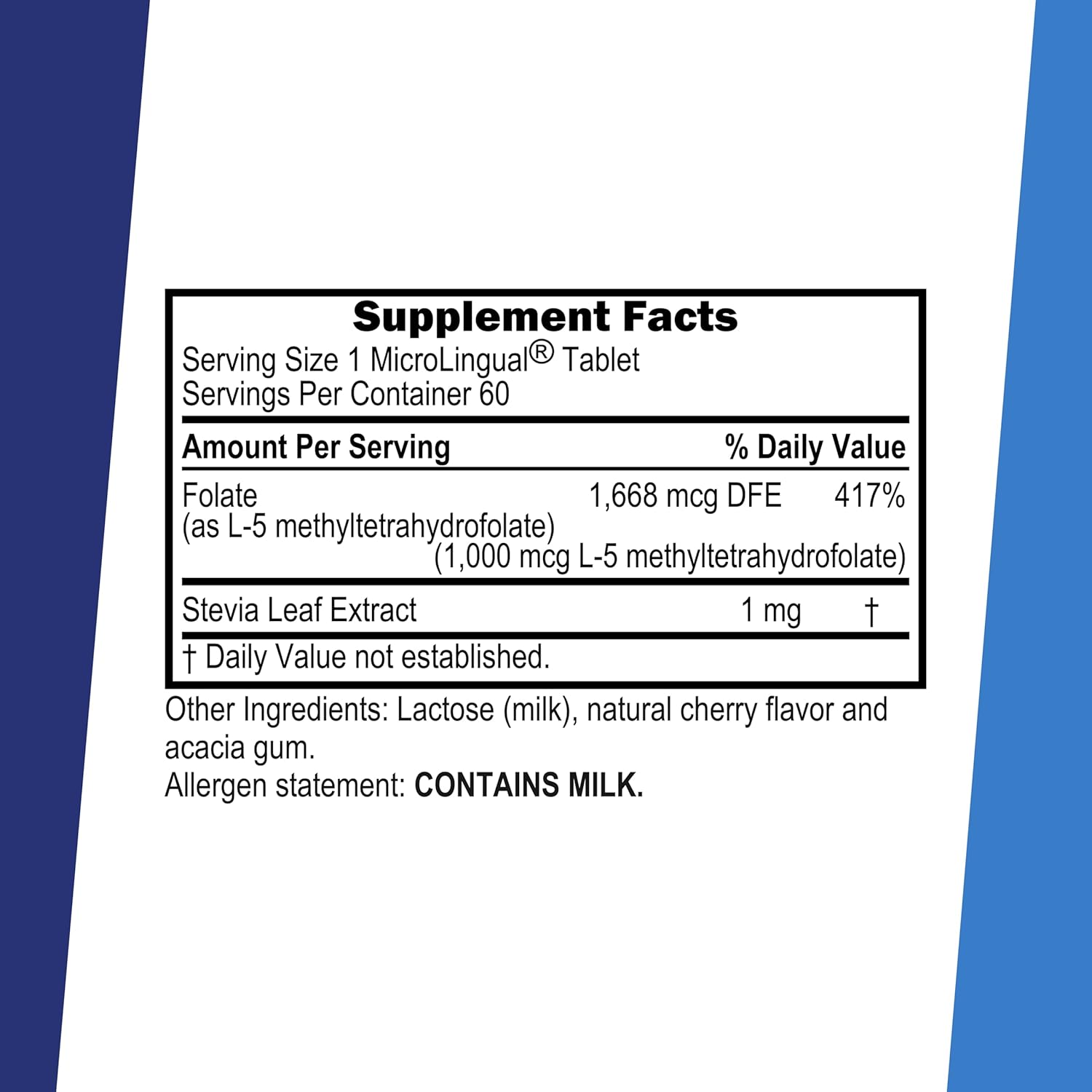 Superior Source Methylfolate 1,000 mcg - Folate Supplement for Women and Men - Active Methylfolate for Nervous System and Red Blood Cells - 60 Quick Dissolve Sublingual Tablets