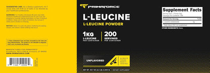 Primaforce L-Leucina Pura en Polvo 1 kg (2.2 lbs) - No OGM, Sin Gluten, 200 Porciones – Image 5