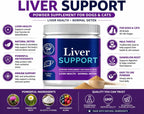 Live Well Dog Liver Support – Detox & Immunity Booster para Perros y Gatos | Cardo Mariano, NAC, Diente de León | 180 g