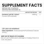 AMALTH Extracto de Hoja de Damiana 1000 mg - 120 Cápsulas Veganas
