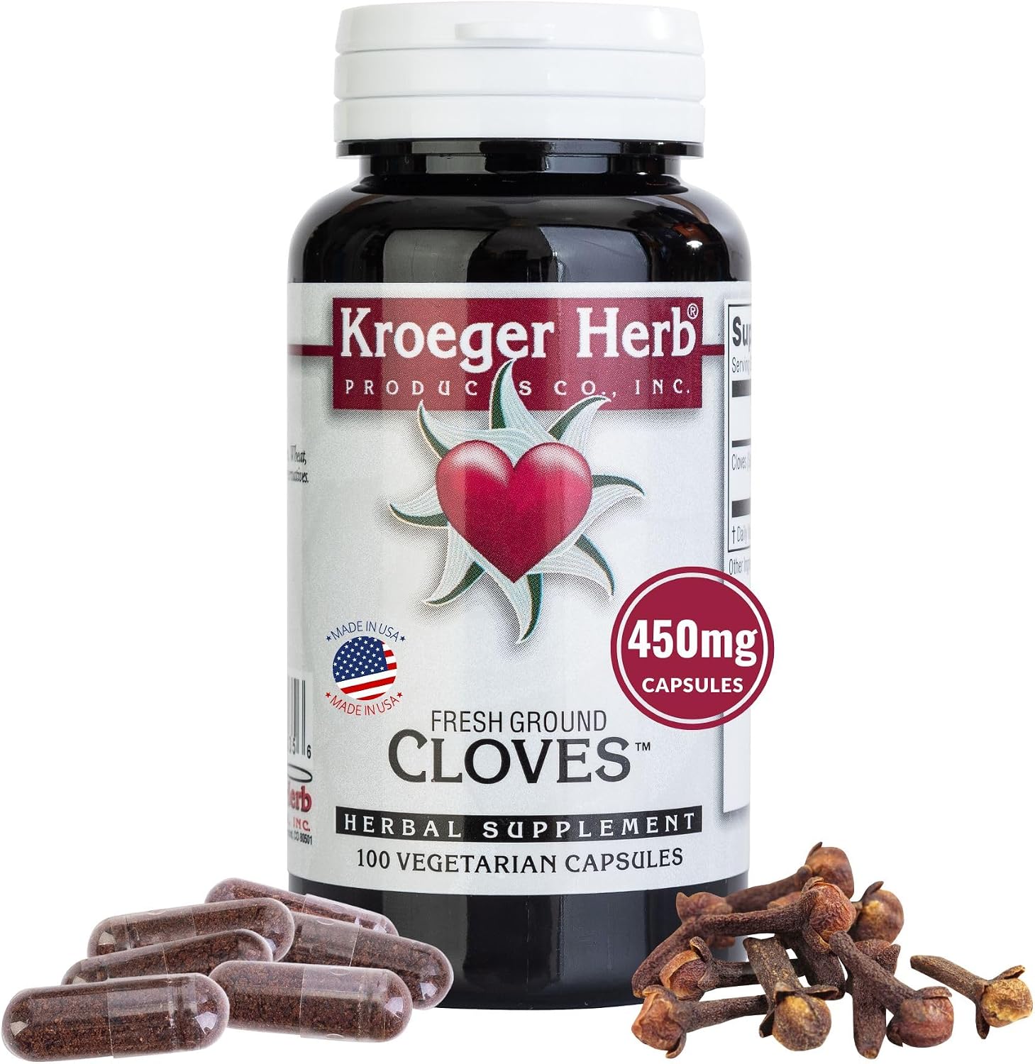 Kroeger Herb Clavo de Olor - 100 Cápsulas