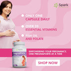 Pregnaforte 1 al Día Vitaminas Prenatales - 60 Cápsulas con Ácido Fólico y Omega 3