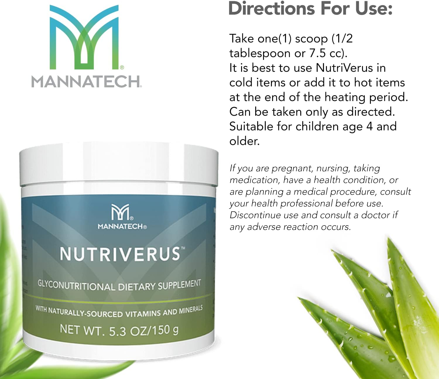 NutriVerus Suplemento Gliconutricional en Polvo, 150g