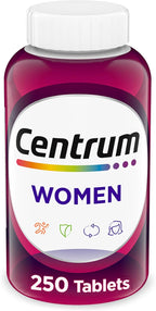 Centrum Multivitamínico para Mujeres con Hierro, Vitamina D3 y Vitaminas B - 250 Comprimidos