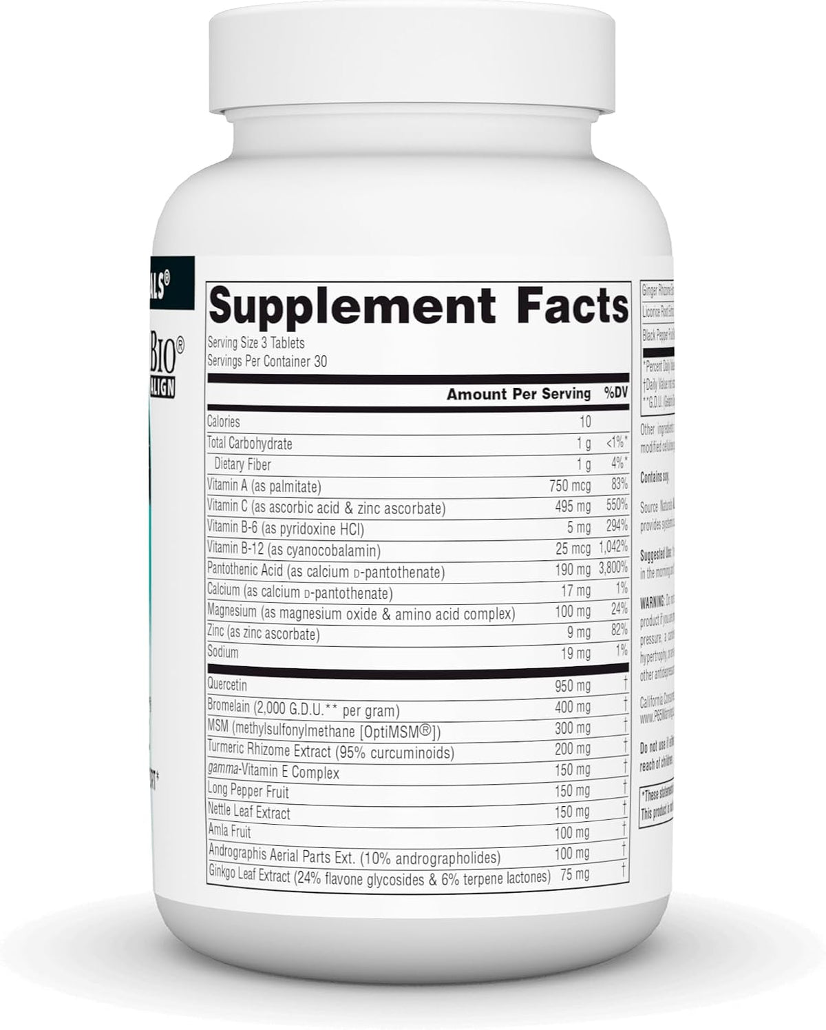 Source Naturals Aller-Response - Apoyo Inmunológico Estacional - 90 Comprimidos – Image 2