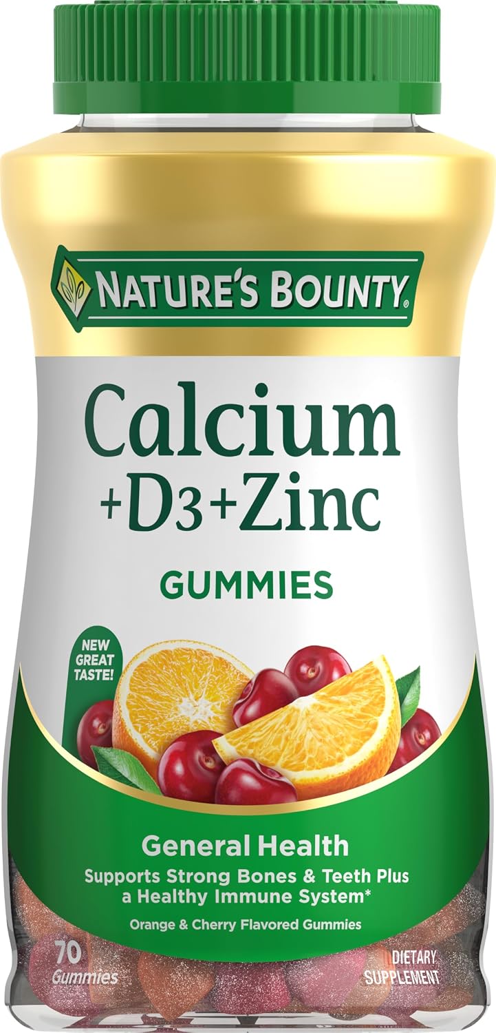 Nature's Bounty Gominolas de Calcio y Vitamina D, 70 unidades