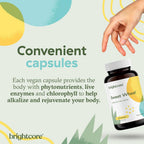 Brightcore Nutrition Sweet Wheat - 180 Cápsulas de Jugo de Trigo Joven con Enzimas Digestivas