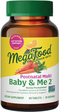 MegaFood Baby & Me 2 Vitaminas Postnatales para Lactancia - 60 Comprimidos (30 Dosis)