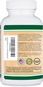 Cápsulas de Bacopa Monnieri con 20% Bacósidos 450mg - 90 Cápsulas - Double Wood Supplements