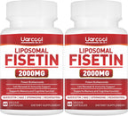 Suplemento de Fisetina 2000mg con Quercetina, Resveratrol y NAD - Uarcool (60 Cápsulas)