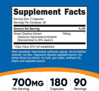 Nutricost Extracto de Castaño de Indias 700 mg por dosis, 180 Cápsulas