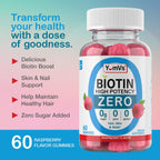 YUM-V'S Gominolas de Biotina Sin Azúcar - 5000 mcg - 60 unidades