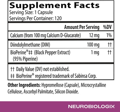 DIM Pro Hormone Support – Complejo de DIM – DIM (diindolilmetano): Un fitonutriente que apoya el metabolismo de – Image 5